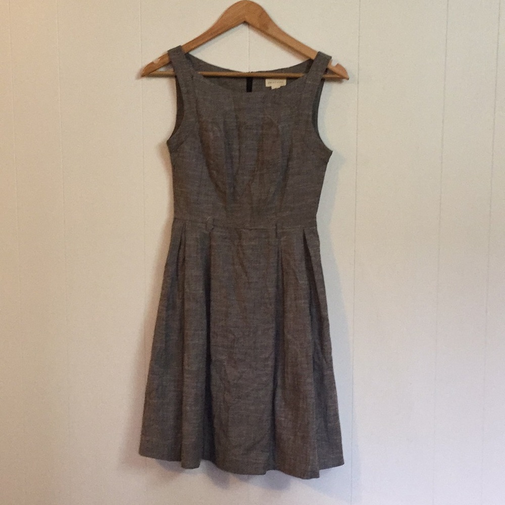 Grey fit/flare dress